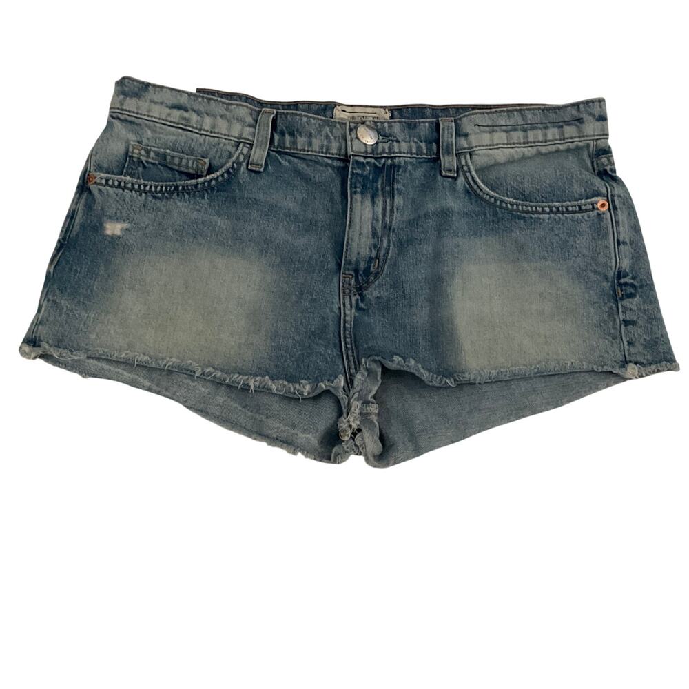 Current Elliott The Concert Cotton Cut Off Denim‎ Shorts - Size 32